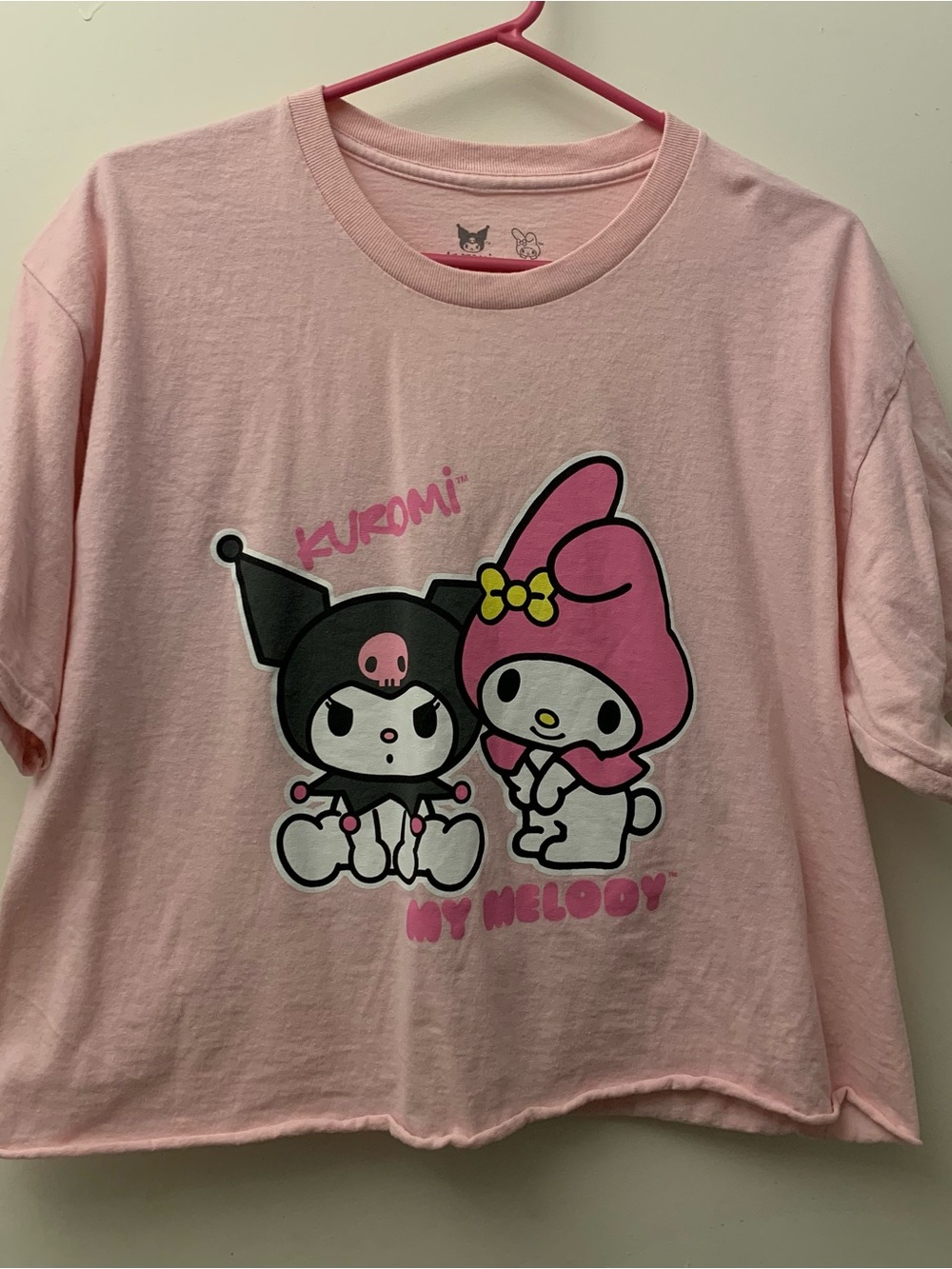 Kuromi My Melody Pink Crop Top